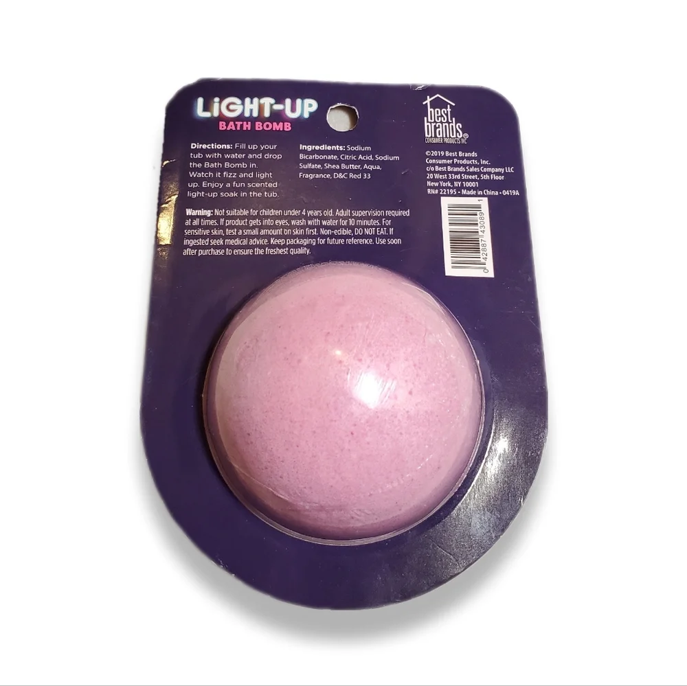💜 Bath Bomb Led Light-up Home Bath Colorful Party Fizz Home Accessories